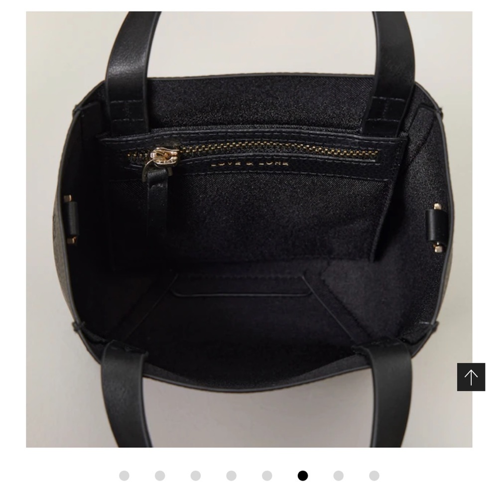 NWT Love & Lore Vegan Leather Black Bag - Picture 13 of 17